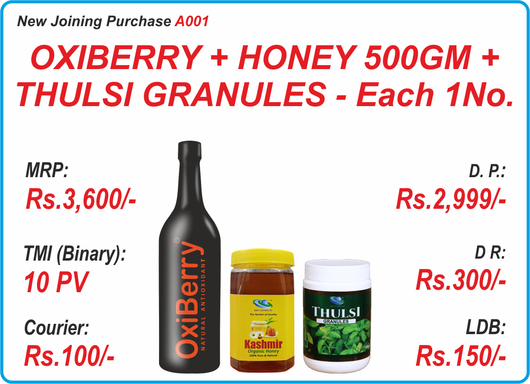 OXIBERRY + HONEY 500GM + THULSI - Each 1 No.